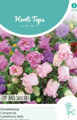 Horti tops zaden campanula, mariëtteklokje calycanthema gemengd