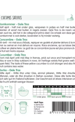 Horti tops zaden Komkommer Gele Tros