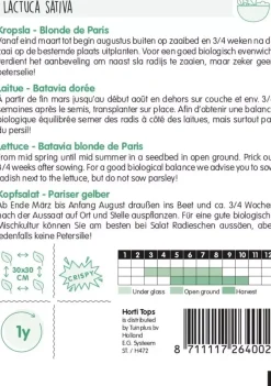 Horti tops zaden kropsla batavia blonde