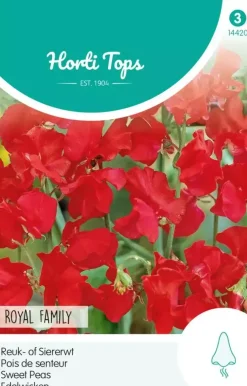 Horti tops zaden lathyrus, reuk- of siererwt royal family rood