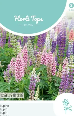 Horti tops zaden lupinus, Lupine russell's hybrids gemengd