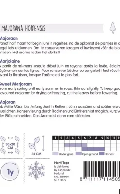 Horti tops zaden majoraan