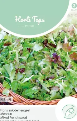 Horti tops zaden mesclun, frans salademengsel