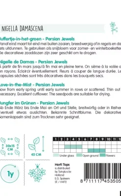 Horti tops zaden nigella, juffertje-in-het-groen persian jewels gemengd