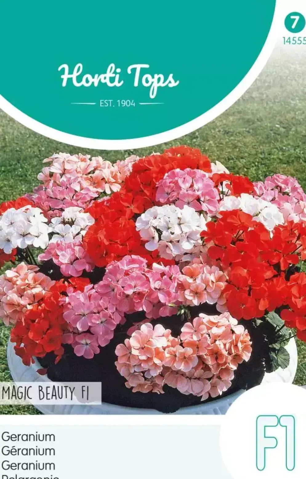 Horti tops zaden pelargonium, geranium magic beauty