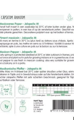 Horti tops zaden peper jalapeño mexicaanse