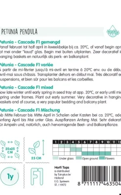 Horti tops zaden petunia cascade