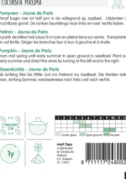 Horti tops zaden pompoenen jaune de paris