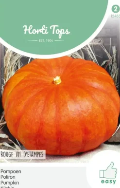 Horti tops zaden pompoenen rode van etampes