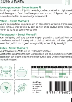 Horti tops zaden pompoenen sweet mama