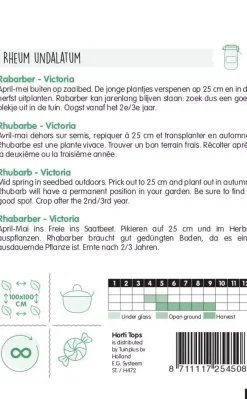Horti tops zaden rabarber victoria