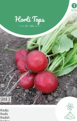 Horti tops zaden radijs saxa