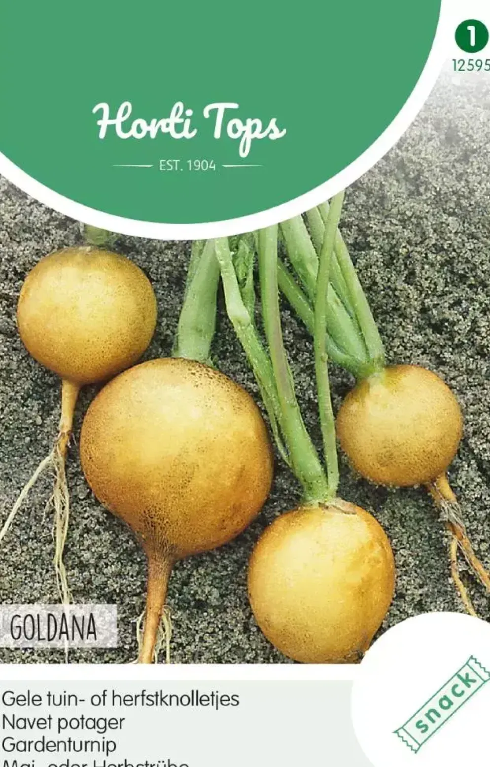 Horti tops zaden rapen goldana (goudbal kortlof)