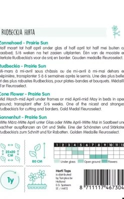 Horti tops zaden rudbeckia, zonnehoed prairie sun