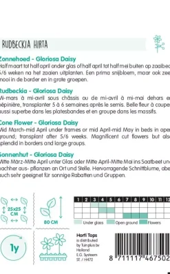 Horti tops zaden rudbeckia, zonnehoed gloriosa daisy gemengd