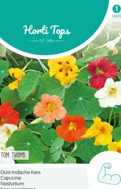 Horti tops zaden tropaeolum, oost-indische kers tom thumb