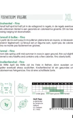 Horti tops zaden venkel fino