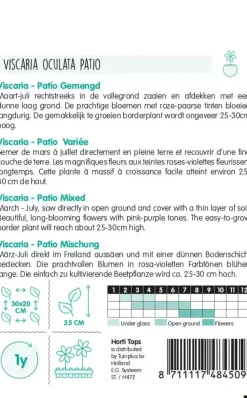 Horti tops zaden Viscaria Patio Mixture