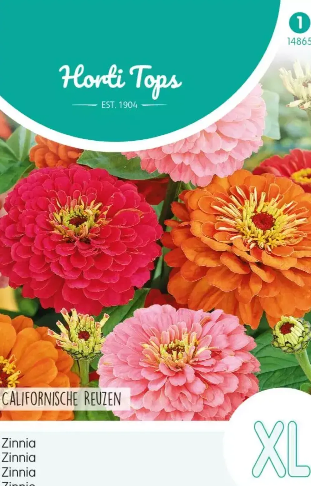 Horti tops zaden zinnia californische reuzen gemengd