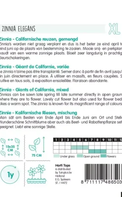 Horti tops zaden zinnia californische reuzen gemengd