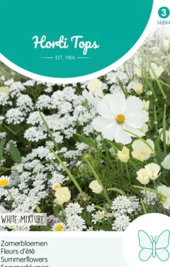 Horti tops zaden zomerbloemen witte tinten