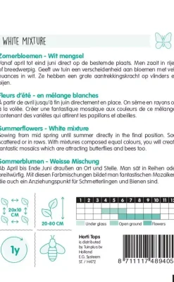 Horti tops zaden zomerbloemen witte tinten