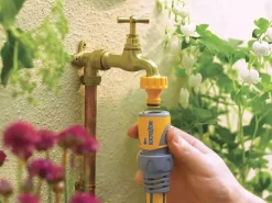 Hozelock slangkoppelstuk met waterstop PLUS (15 mm & 19 mm)