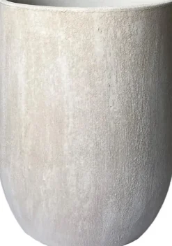 HS Potterie vaas keramiek avion 26x40cm lichtgrijs