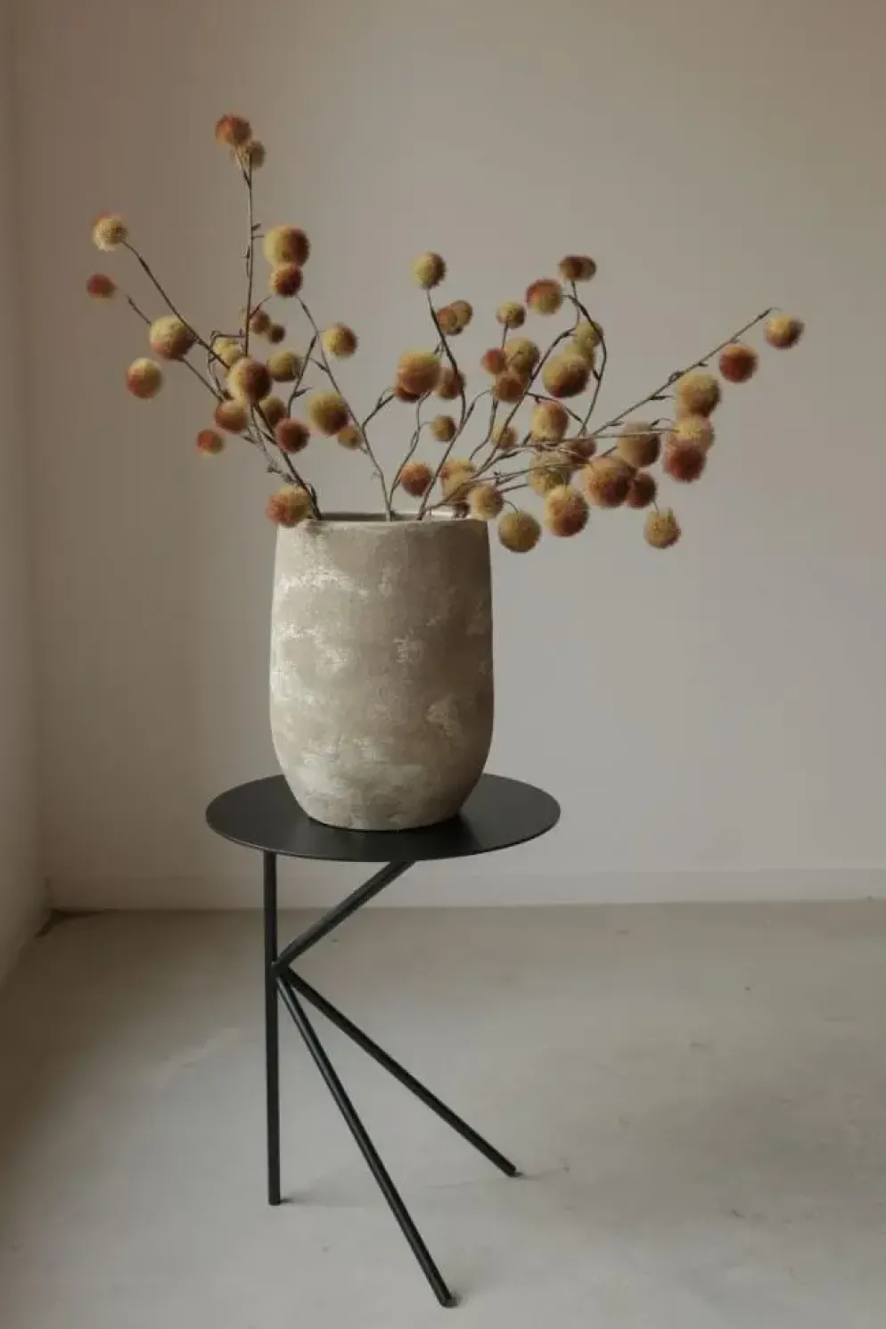 HS Potterie vaas keramiek ena 23x30cm beige