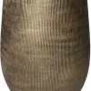 HS Potterie vaas keramiek miami 29x50cm goud