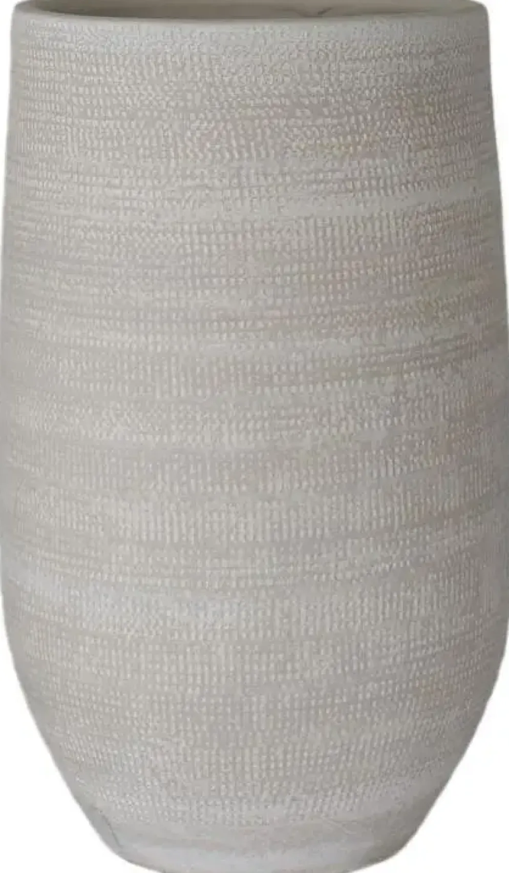 HS Potterie vaas keramiek tokio 30x70cm crème