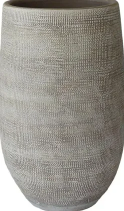 HS Potterie Vaas keramiek 30x70cm taupe