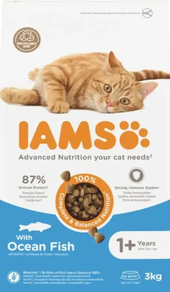 Iams Adult kattenvoer tarwevrij oceaanvis 3kg