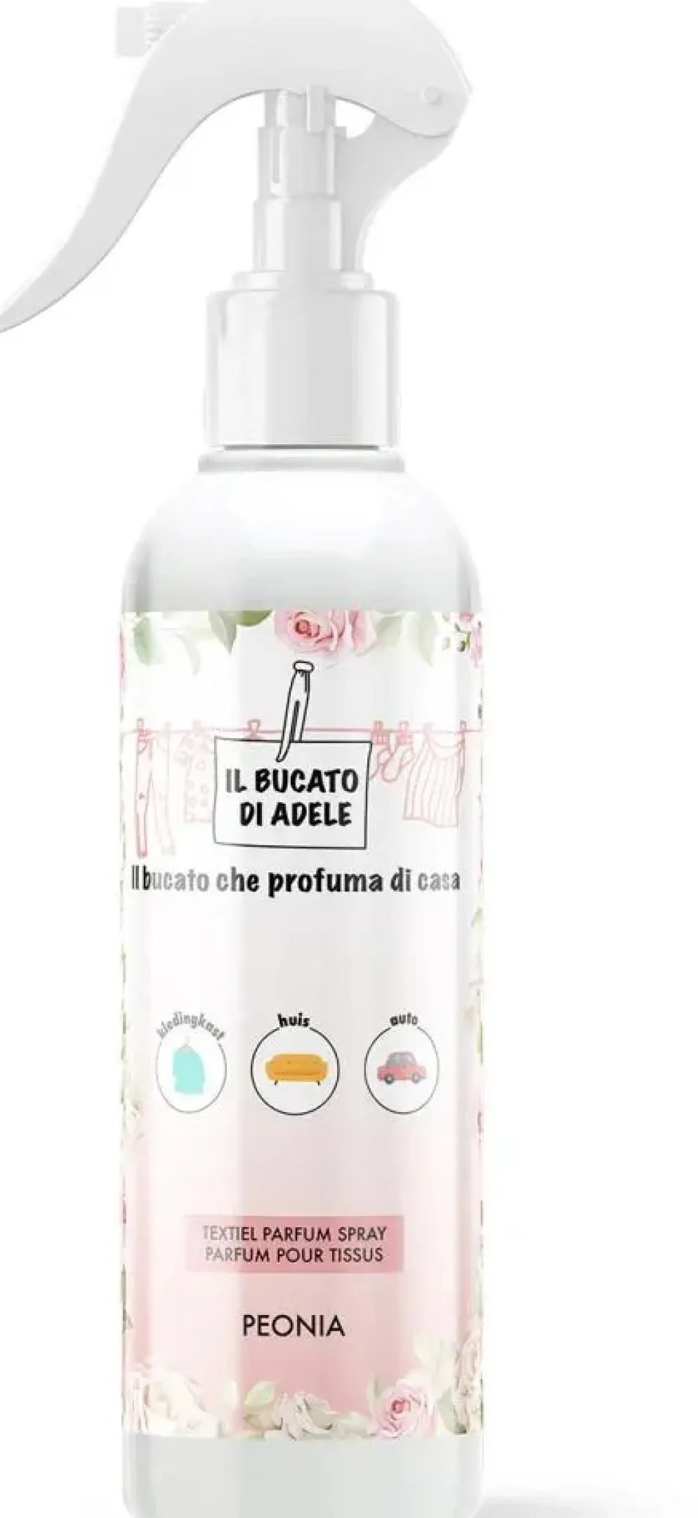 Il Bucato di Adele textiel parfum spray pioenroos 250 ml