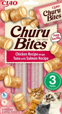 Inaba Churu Bites kip, tonijn & zalm 30g