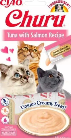 Inaba Churu puree tonijn & zalm 60g