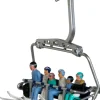 Jägerndorfer figuren zittend ski's - 6 stuks 1:32