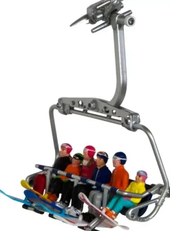 Jägerndorfer figuren zittend snowboard - 6 stuks (excl. zetel) 1:32