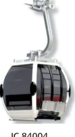 Jägerndorfer gondel Omega IV voor 8 pers. wit 1:32