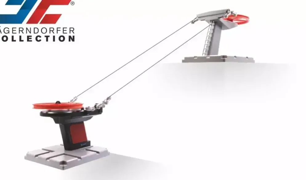 Jägerndorfer kabelbaan basic -voet zwart/rood 1:32