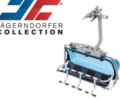 Jägerndorfer zetel 6 pers. blauw/zwart 1:32