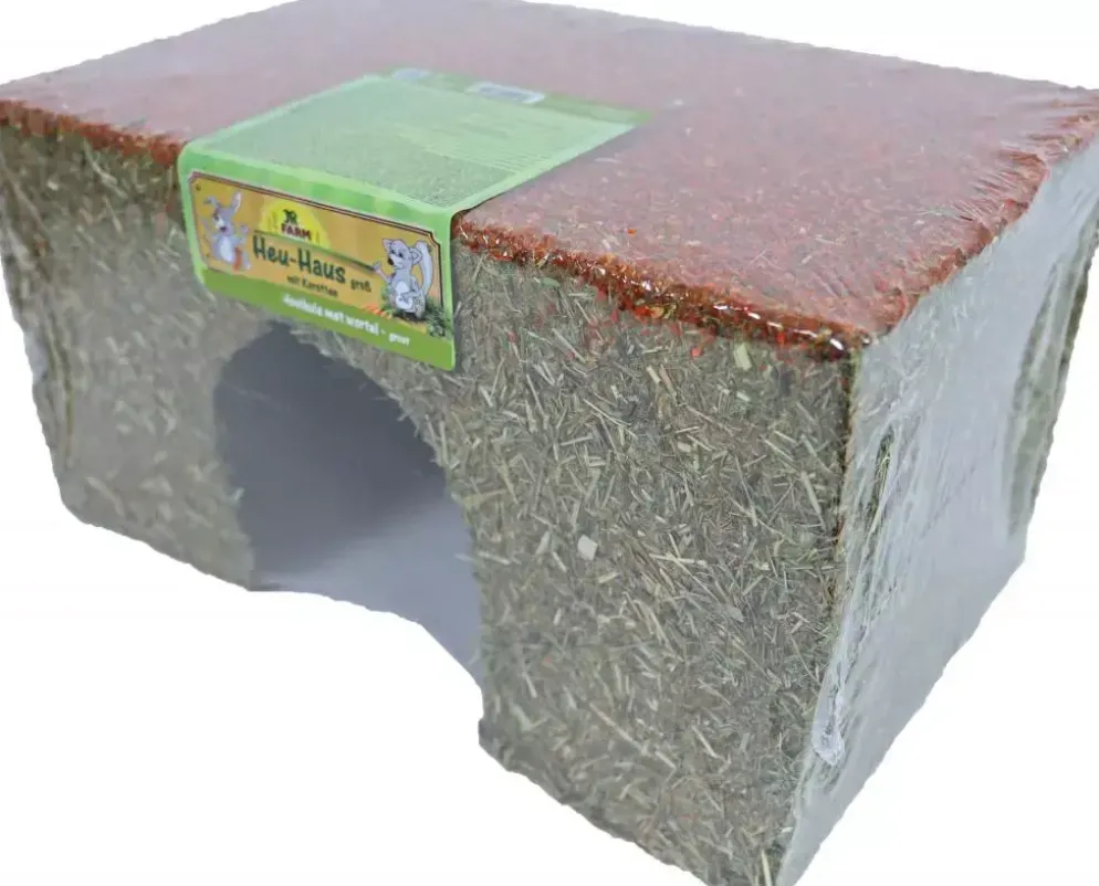 JR Farm knaagdier hooihuis met wortel 650g - L