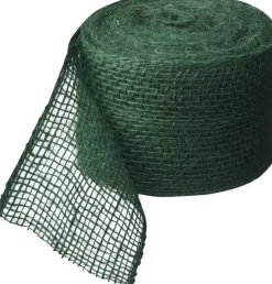 Juteband groen 10cml25m