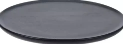 Kaarsenplateau mangohout rond 1,5x28cm zwart