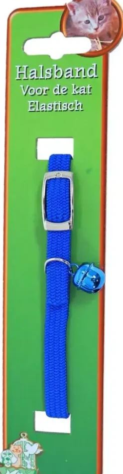 Kattenhalsband elastisch, blauw