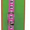Kattenhalsband nylon visgraat, roze
