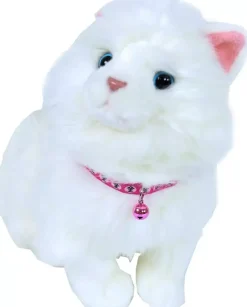 Kattenhalsband nylon visgraat, roze