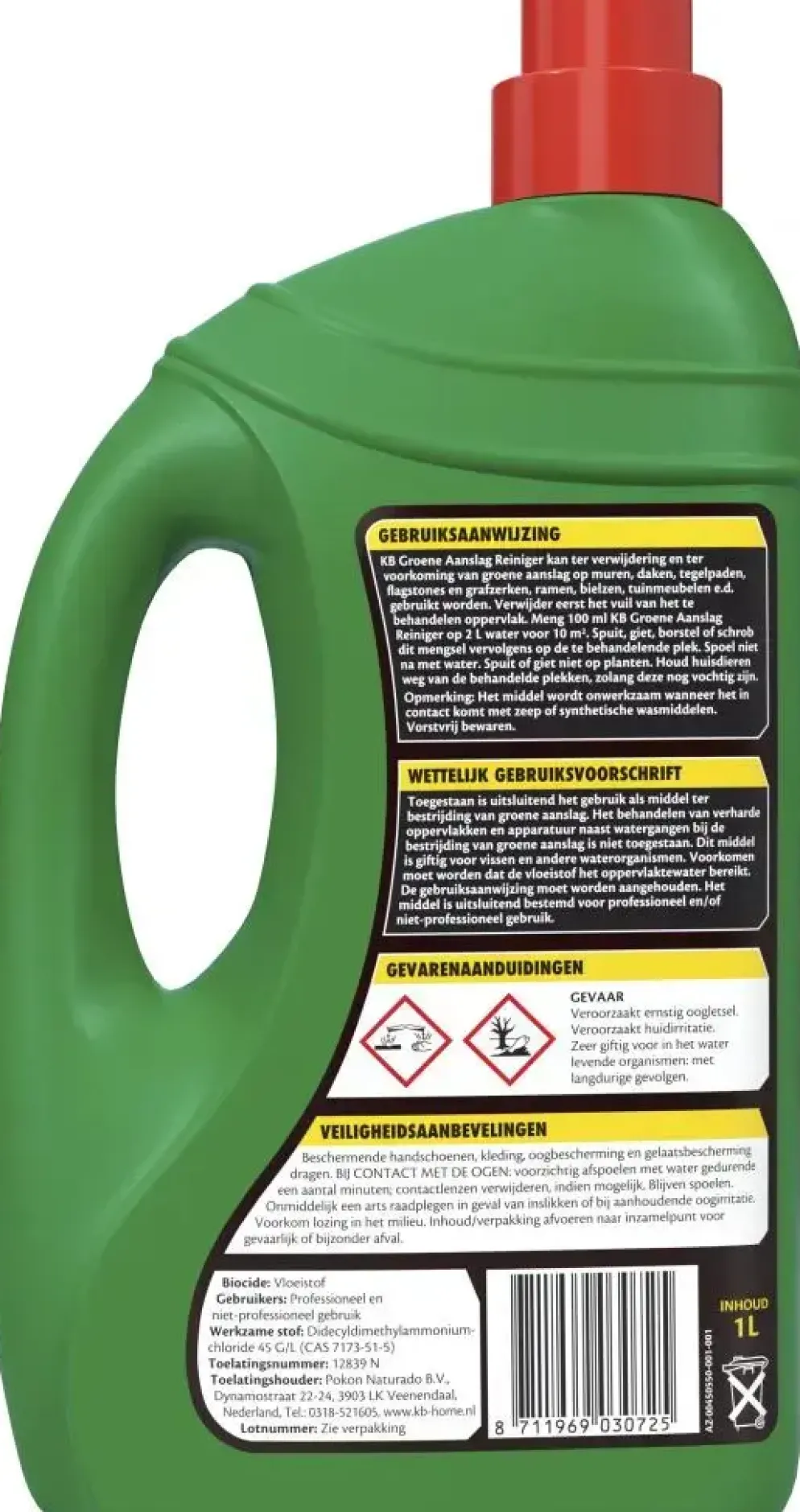 KB Groene Aanslagreiniger Concentraat 1L