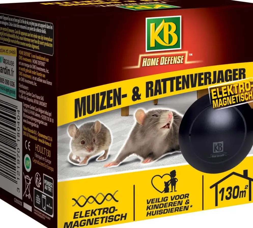 KB Muizenverjager en Rattenverjager Elektromagnetisch 130m²