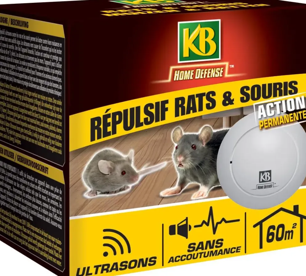 KB Muizenverjager en Rattenverjager Ultrasoon 60m²